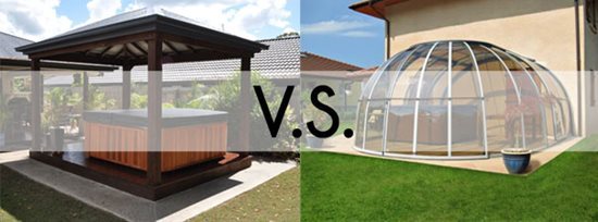 Hot Tub enclosure and it´s benefits compared to a hot tub gazebo