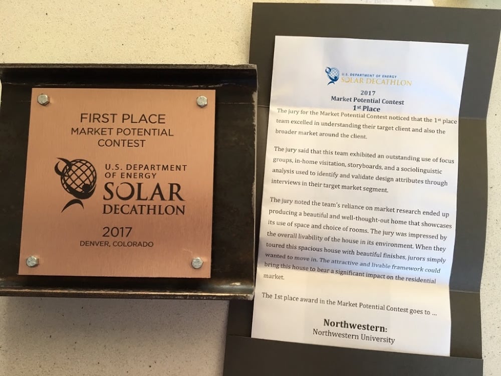 Solar Decathlon award